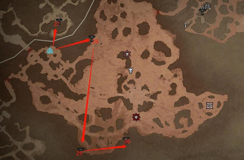 《暗黑破壞神4》全章節莉莉絲祭壇分布地圖 全莉莉絲有多少？