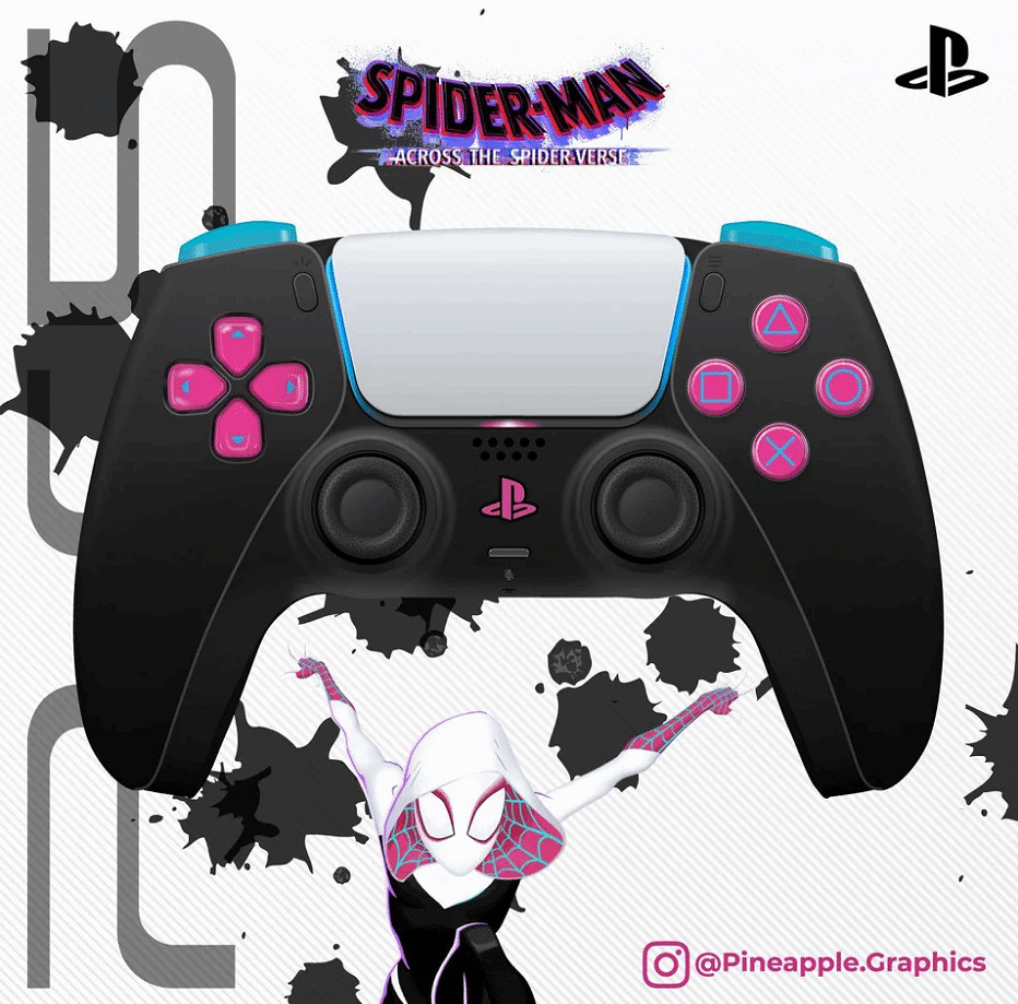 玩家設計《蜘蛛人:縱橫宇宙》PS5手把 4款風格迥異 玩家設計《蜘蛛人:縱橫宇宙》PS5手把 4款風格迥異