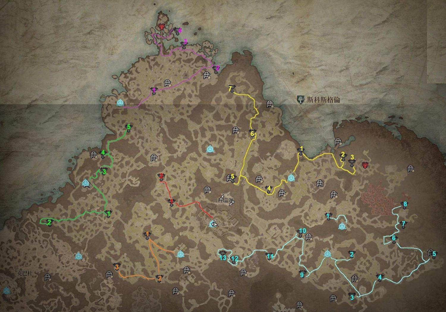 《暗黑破壞神4》第二章莉莉絲祭壇位置分布圖 第二章祭壇有多少 《暗黑破壞神4》第二章莉莉絲祭壇位置分布圖 第二章祭壇有多少