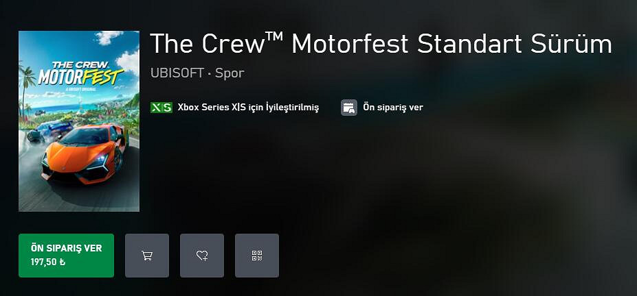 臨時工?《飆酷車神:轟鳴盛典》土耳其區價格僅60元 臨時工?《飆酷車神:轟鳴盛典》土耳其區價格僅60元