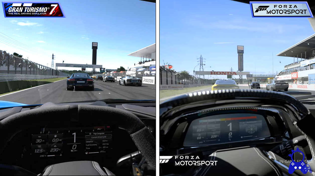 《跑車浪漫旅7》與《極限競速》早期遊戲實機預告對比 《跑車浪漫旅7》與《極限競速》早期遊戲實機預告對比