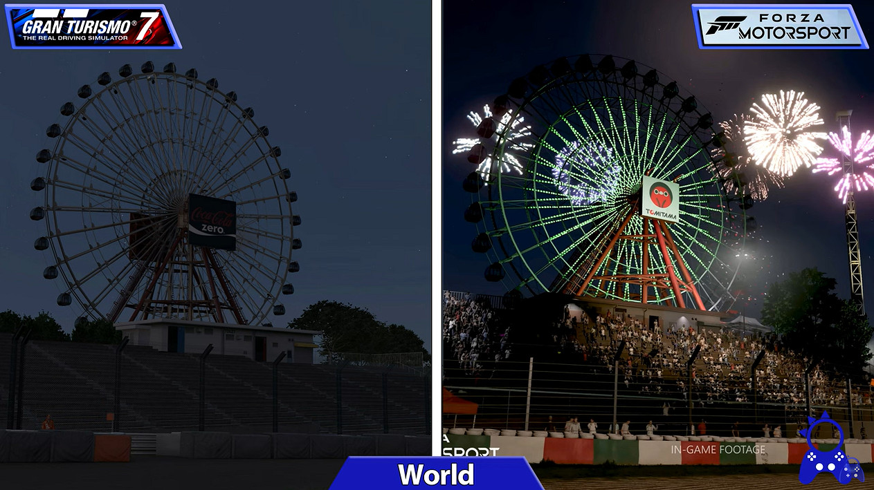 《跑車浪漫旅7》與《極限競速》早期遊戲實機預告對比 《跑車浪漫旅7》與《極限競速》早期遊戲實機預告對比