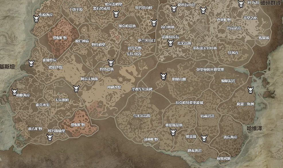 《暗黑破壞神4》暗金精英怪位置匯總 暗金精英怪位置分布圖