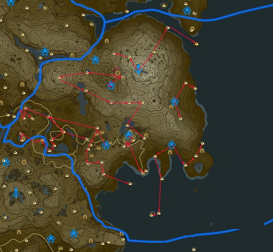 《塞爾達傳說王國之淚》拉聶爾山呀哈哈位置匯總 拉聶爾山全呀哈哈位置