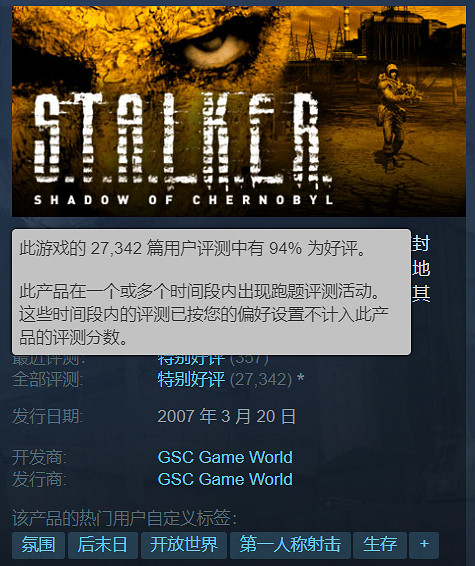 經典FPS《潛行者:切爾諾貝利的陰影》更新添加中文支援 經典FPS《潛行者:切爾諾貝利的陰影》更新添加中文支援