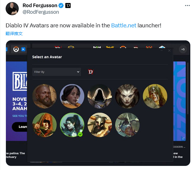 《暗黑4》主題頭像上線戰網客戶端！含莉莉絲共9款