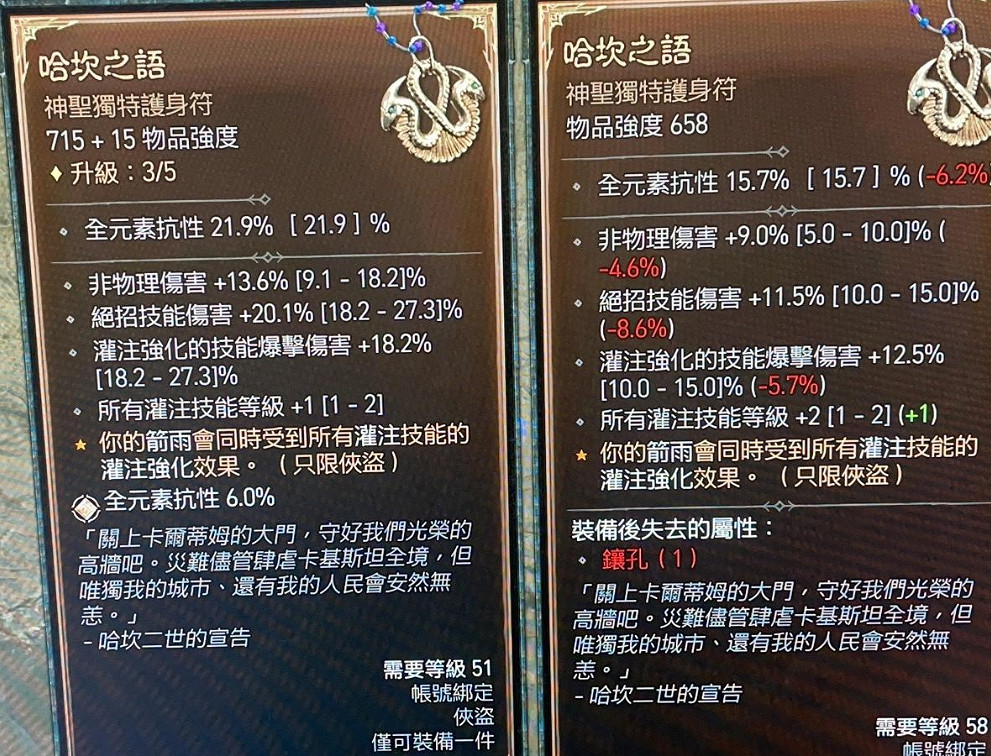 《暗黑破壞神4》裝備變量升級機制