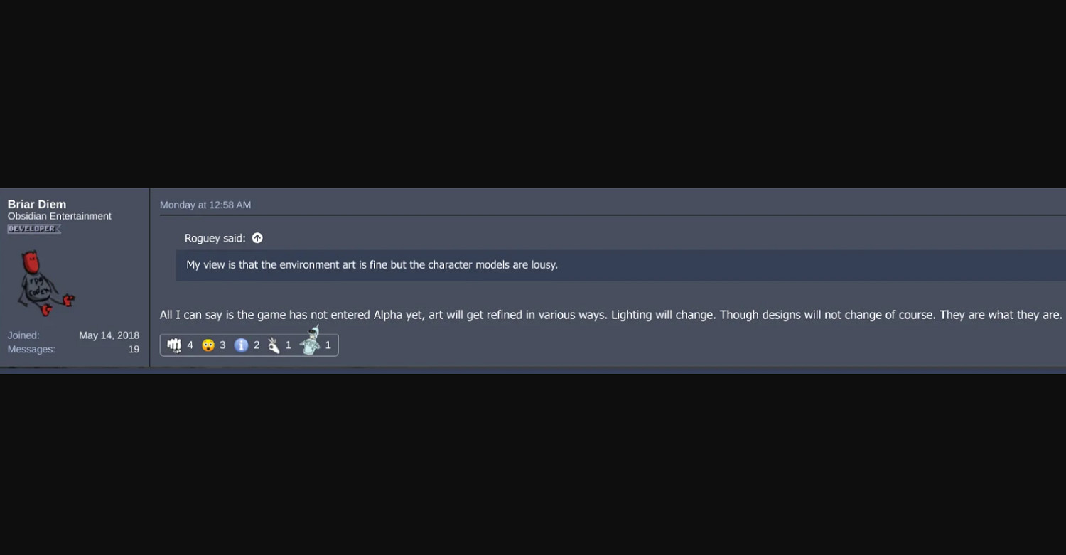 黑曜石《宣誓》畫面太差被噴！開發者出面解釋承諾改進