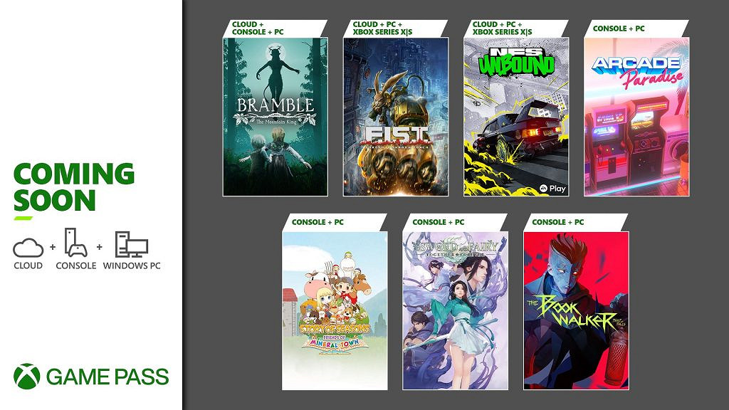 6月第二波 Xbox Game Pass (XGP) 遊戲公布：《仙劍7》《極速快感：桀驁不馴》等