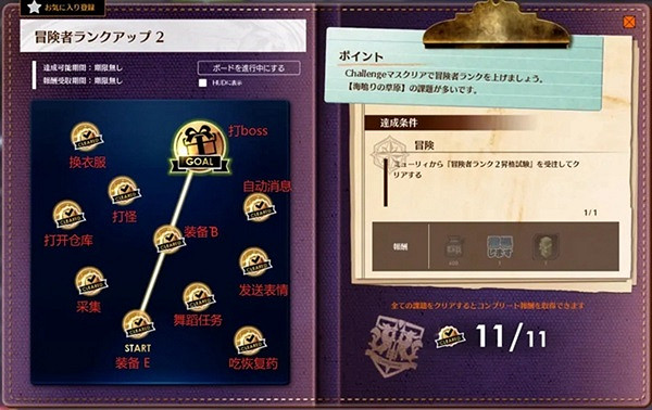 《蔚藍色法則》冒險者升階任務攻略匯總 冒險者升階任務翻譯對照表