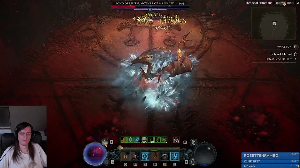 《暗黑4》高玩59秒速殺100級最高難度最終Boss莉莉絲! 《暗黑4》高玩59秒速殺100級最高難度最終Boss莉莉絲!