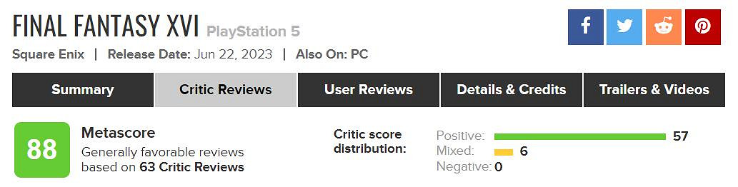 早報:任天堂直面會匯總 《最終幻想16》媒體評分 早報:任天堂直面會匯總 《最終幻想16》媒體評分