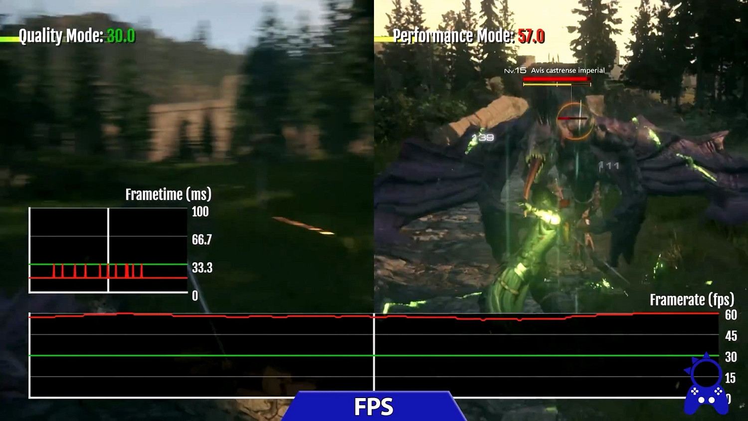 《FF16》品質/性能模式對比 掉幀模式沒有明顯改進! 《FF16》品質/性能模式對比 掉幀模式沒有明顯改進!