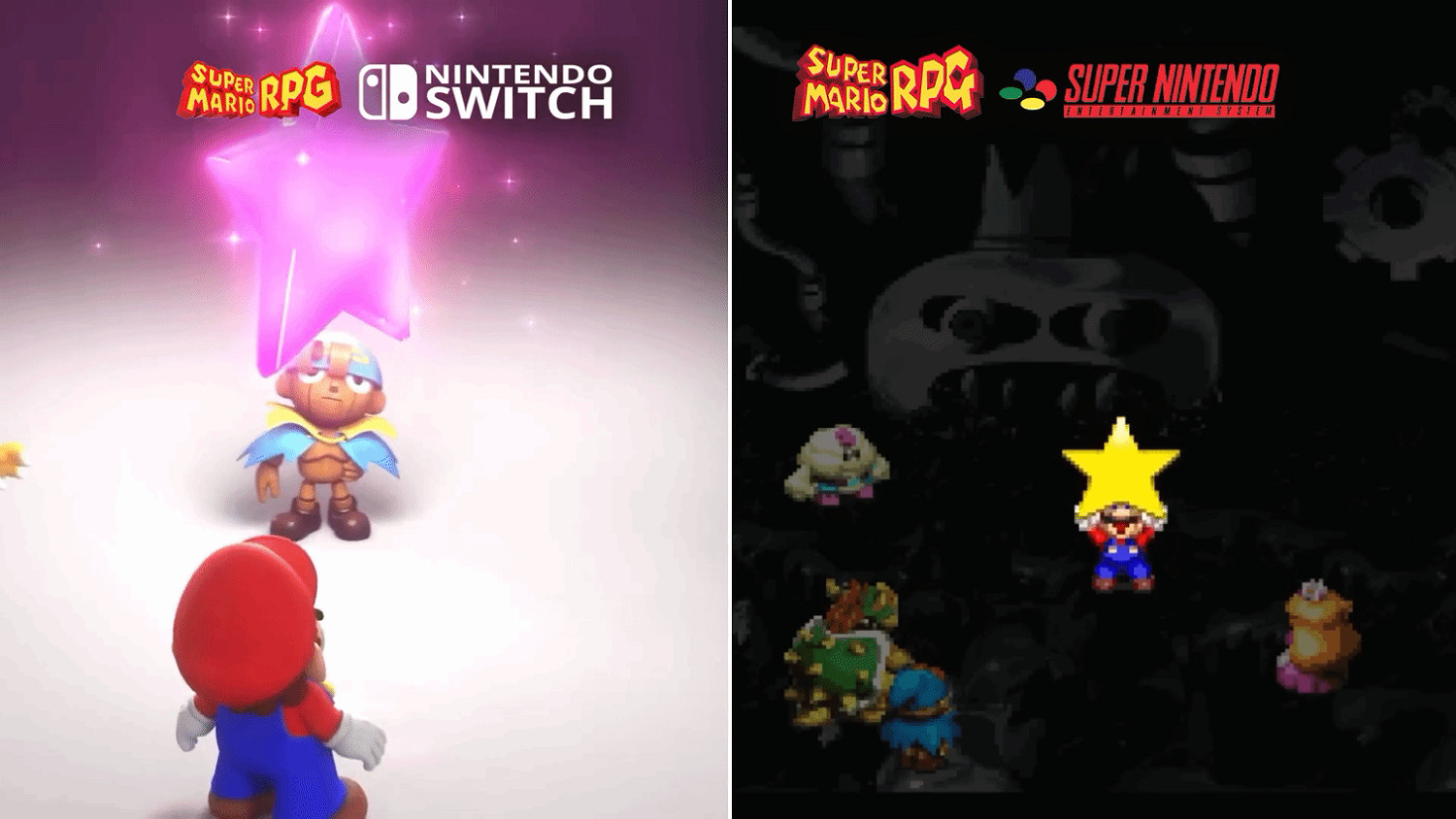 《超級馬裡奧RPG》VS原版對比 忠於原作畫面更優秀! 《超級馬裡奧RPG》VS原版對比 忠於原作畫面更優秀!