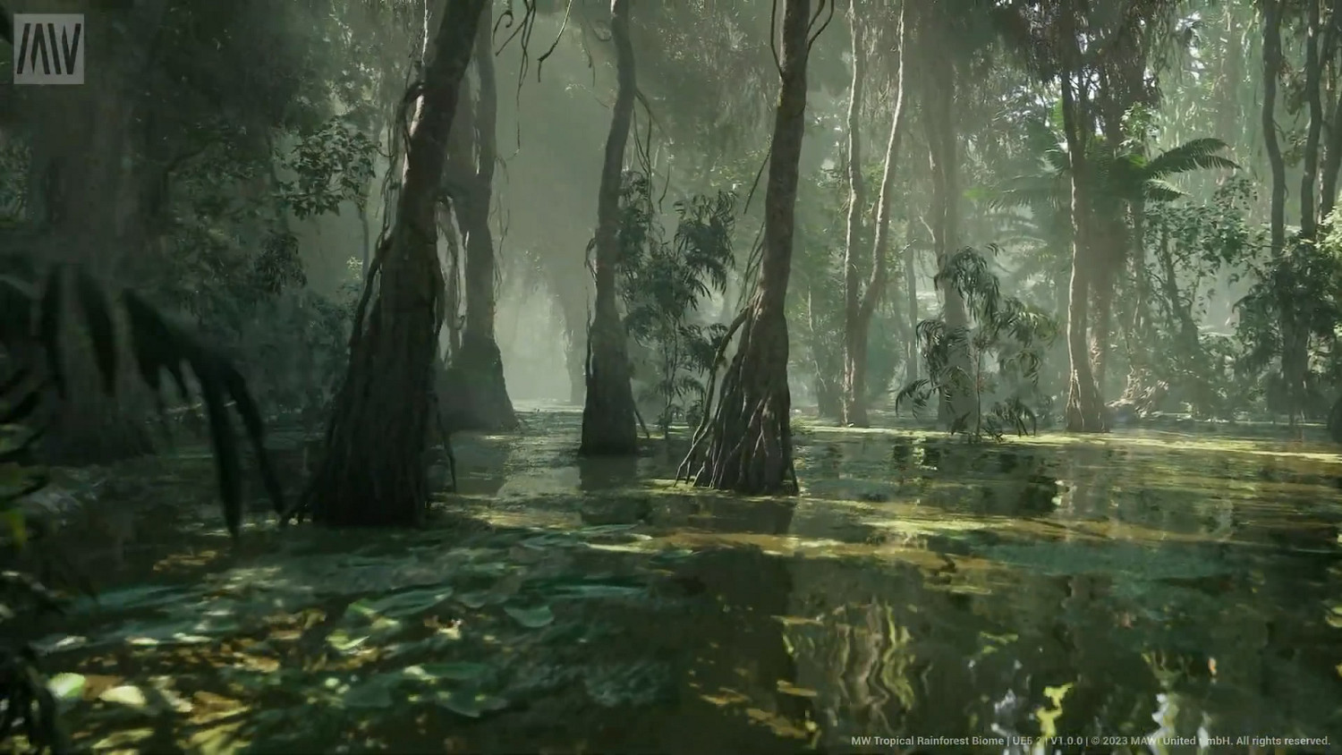 蓮花真是太美了!虛幻引擎5.2 Demo展示“熱帶雨林” 蓮花真是太美了!虛幻引擎5.2 Demo展示“熱帶雨林”