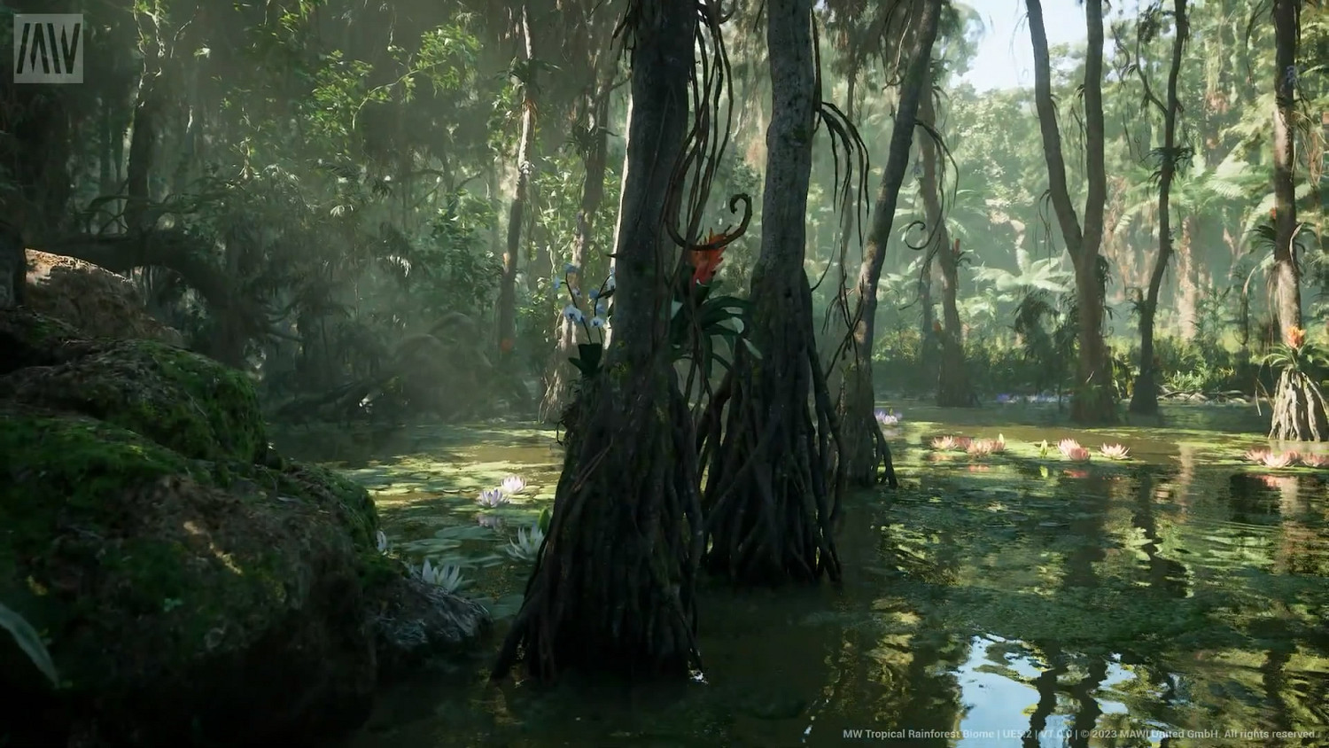 蓮花真是太美了!虛幻引擎5.2 Demo展示“熱帶雨林” 蓮花真是太美了!虛幻引擎5.2 Demo展示“熱帶雨林”