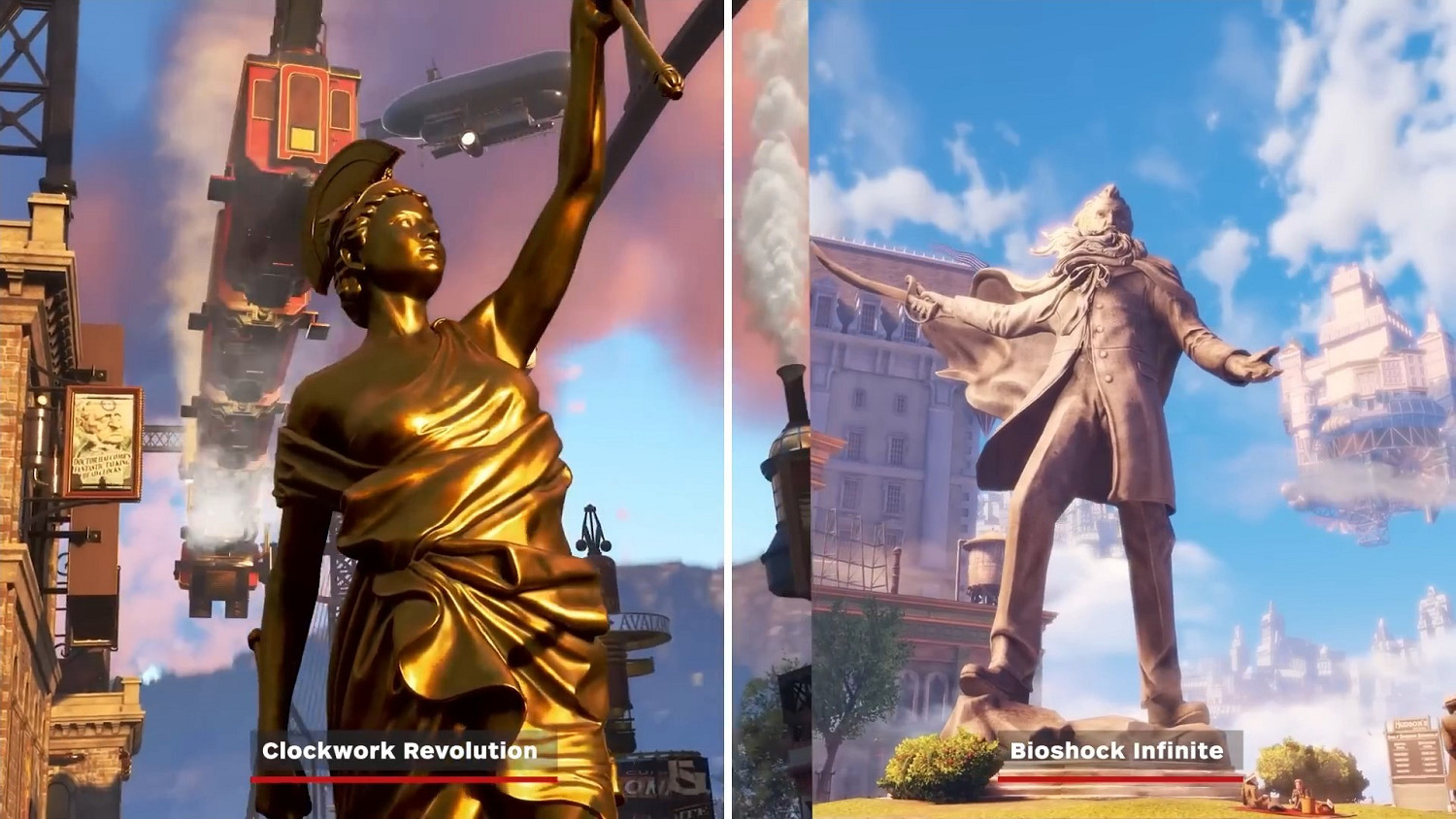 IGN分享《發條革命》和《生化奇兵：無限》影片對比