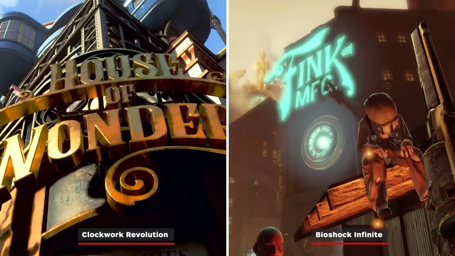 IGN分享《發條革命》和《生化奇兵：無限》影片對比