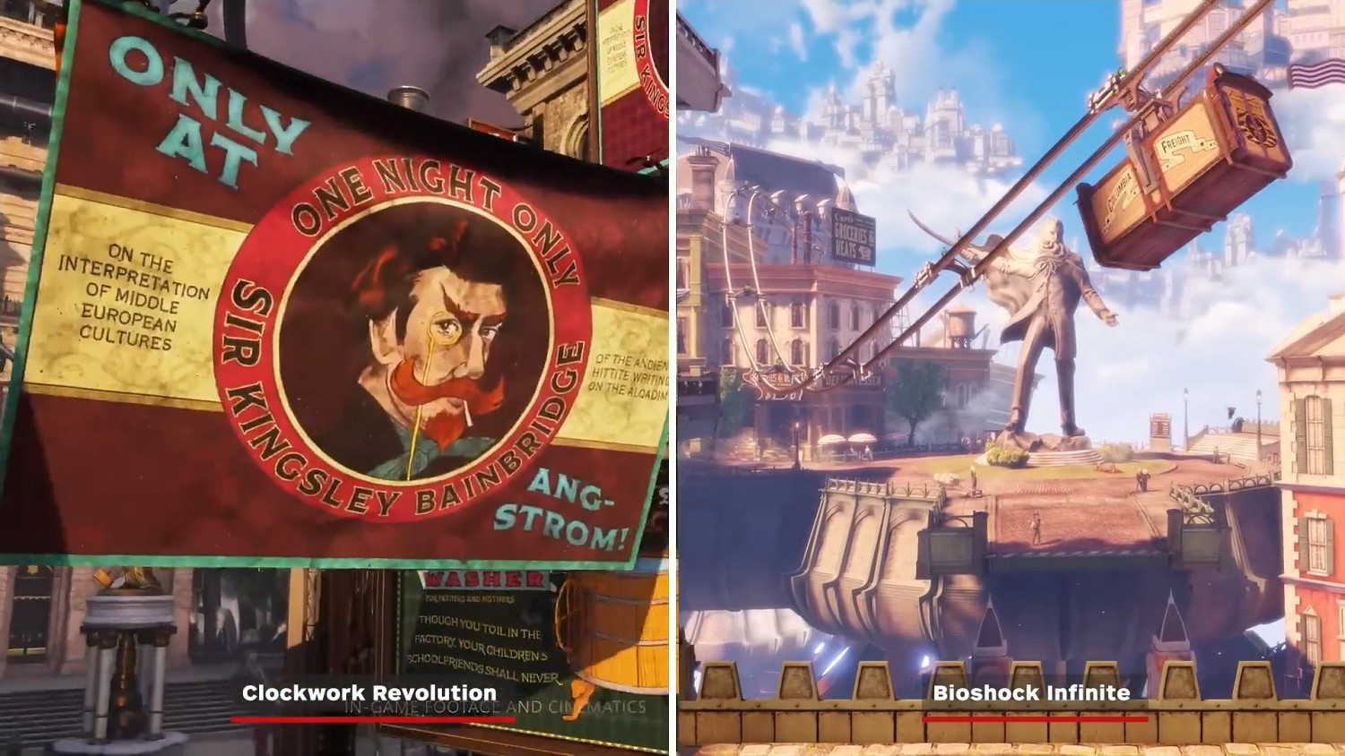 IGN分享《發條革命》和《生化奇兵：無限》影片對比