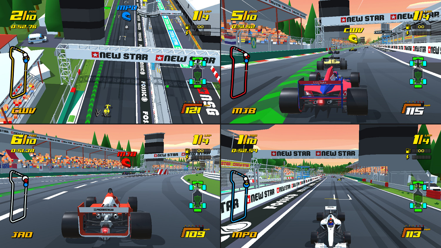 極簡畫風!復古F1賽車《New Star GP》上架Steam 極簡畫風!復古F1賽車《New Star GP》上架Steam
