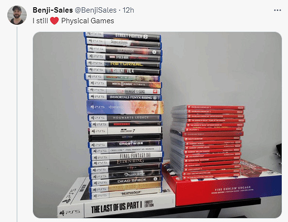 網友狂曬實體版遊戲：一直堅持買實體版遊戲只因熱愛