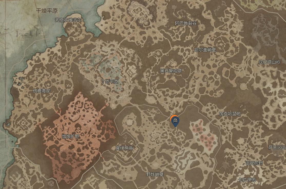 《暗黑破壞神4》浸血峭壁地下城位置介紹