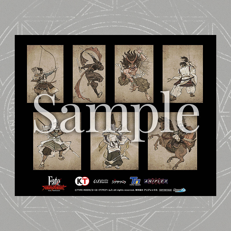 《Fate/Samurai Remnant》官網更新各通路特典圖！
