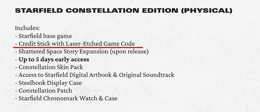 B社澄清《星空》實體版僅有Xbox標準版才附帶光碟！