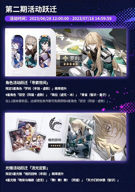 《崩壞星穹鐵道》1.1下半活動內容一覽