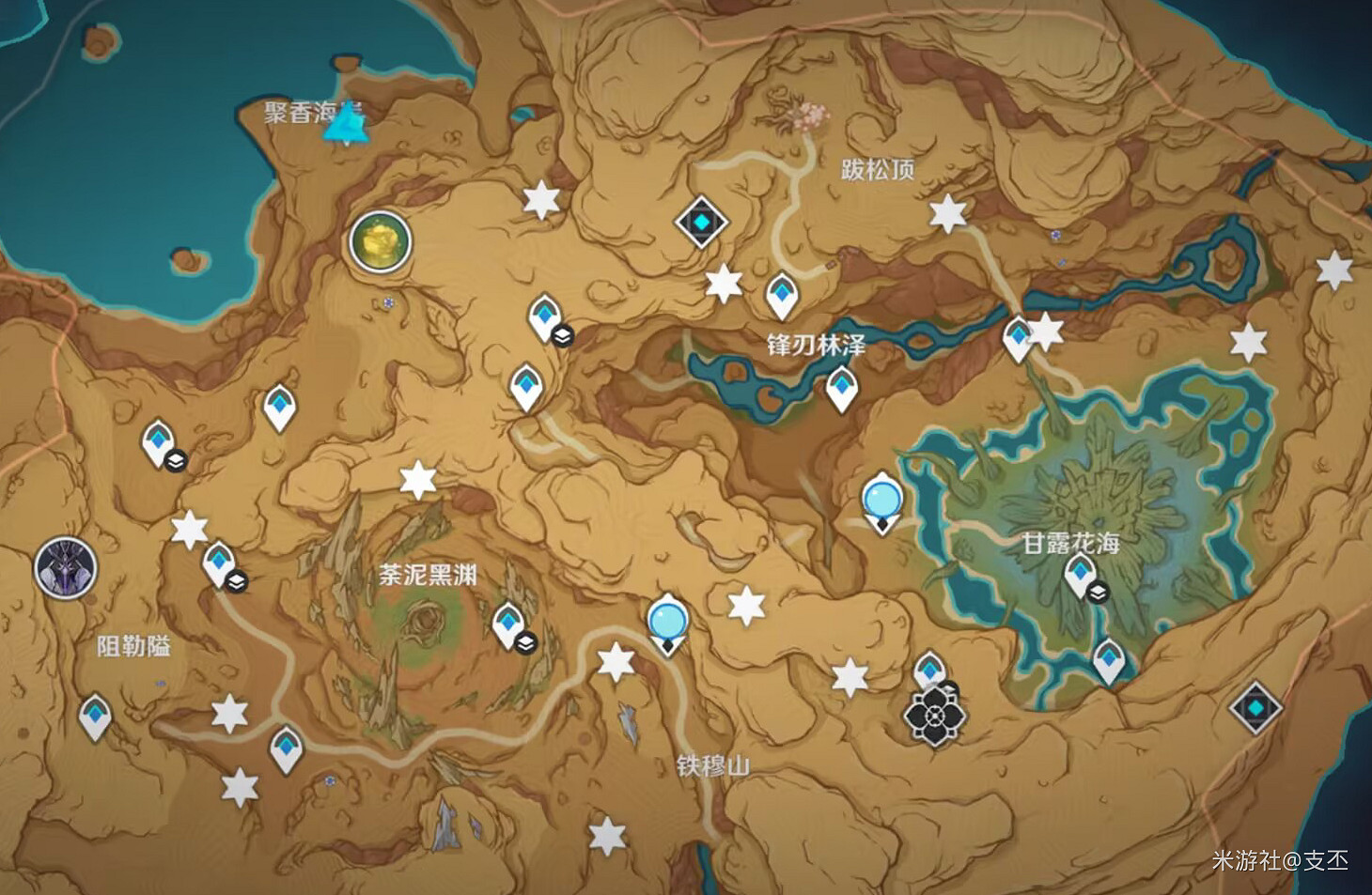 《原神》十五處苦離果在哪？十五處苦離果具體位置一覽