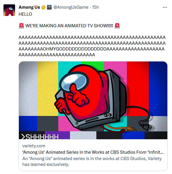 《Among Us》宣布推出改編動畫 劇情基於遊戲玩法創作