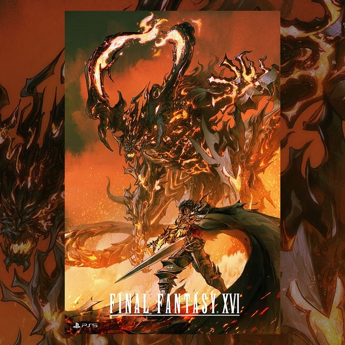 《FF16》藝術家合作插畫集 畫風各異的顯化者和召喚獸