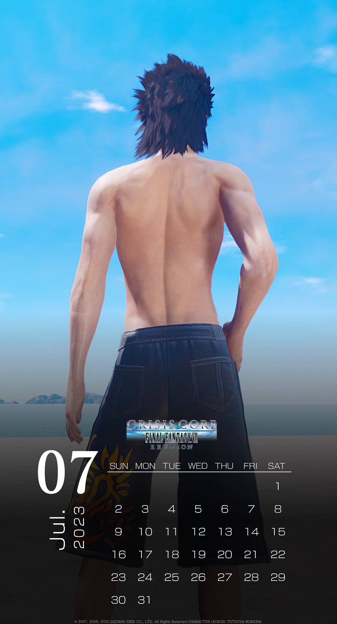 《FF7:核心危機 重聚》官方發布7月“清涼”壁紙 《FF7:核心危機 重聚》官方發布7月“清涼”壁紙