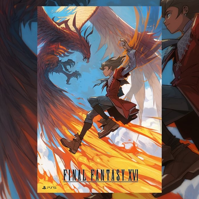 《FF16》藝術家合作插畫集 畫風各異的顯化者和召喚獸