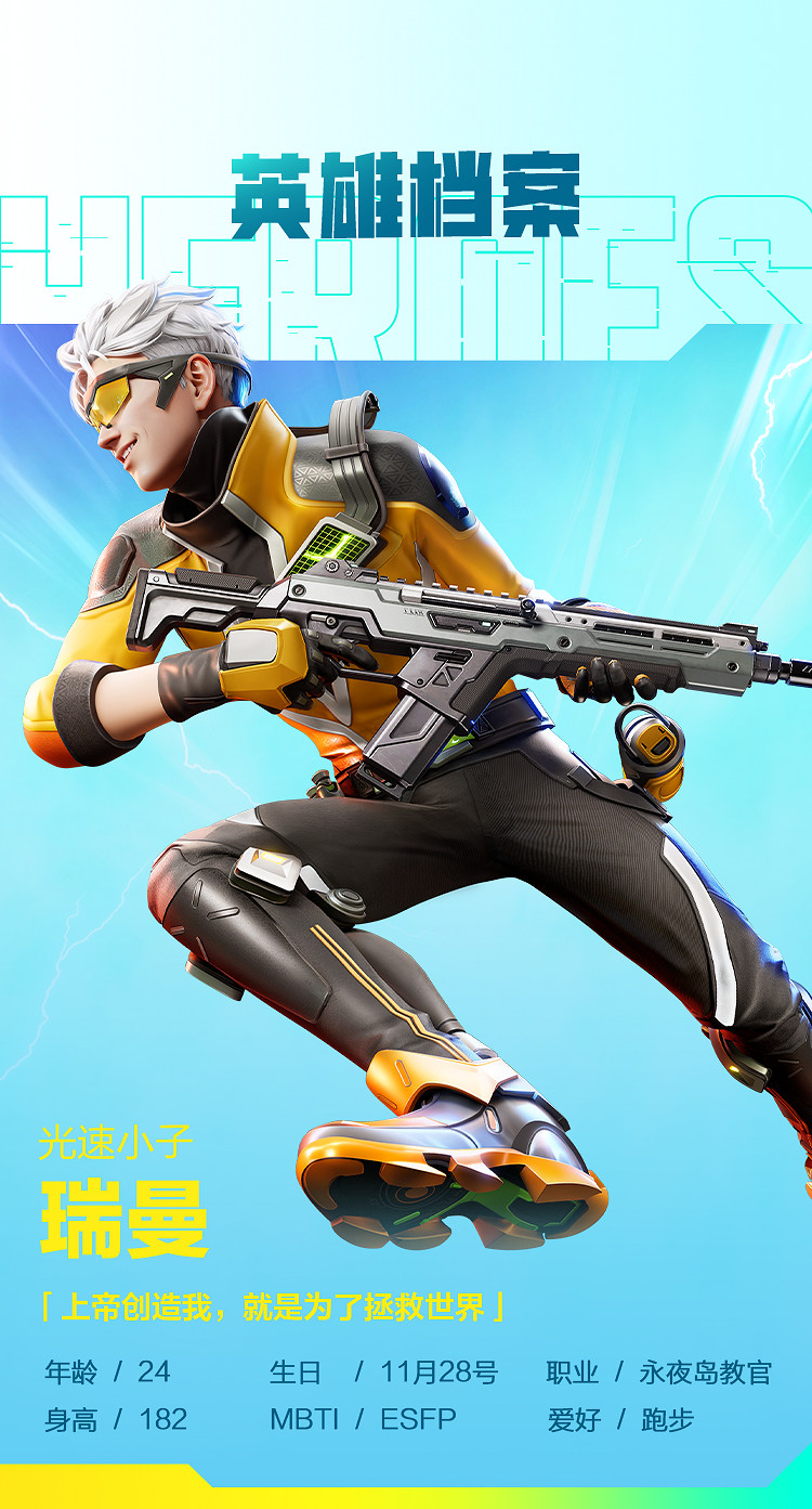 《高能英雄》手遊光速小子•瑞曼的背景及技能介紹