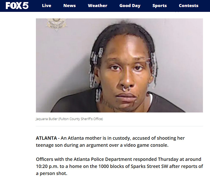 因遊戲機發生爭執 美國一女子直接對親生兒子連開數槍