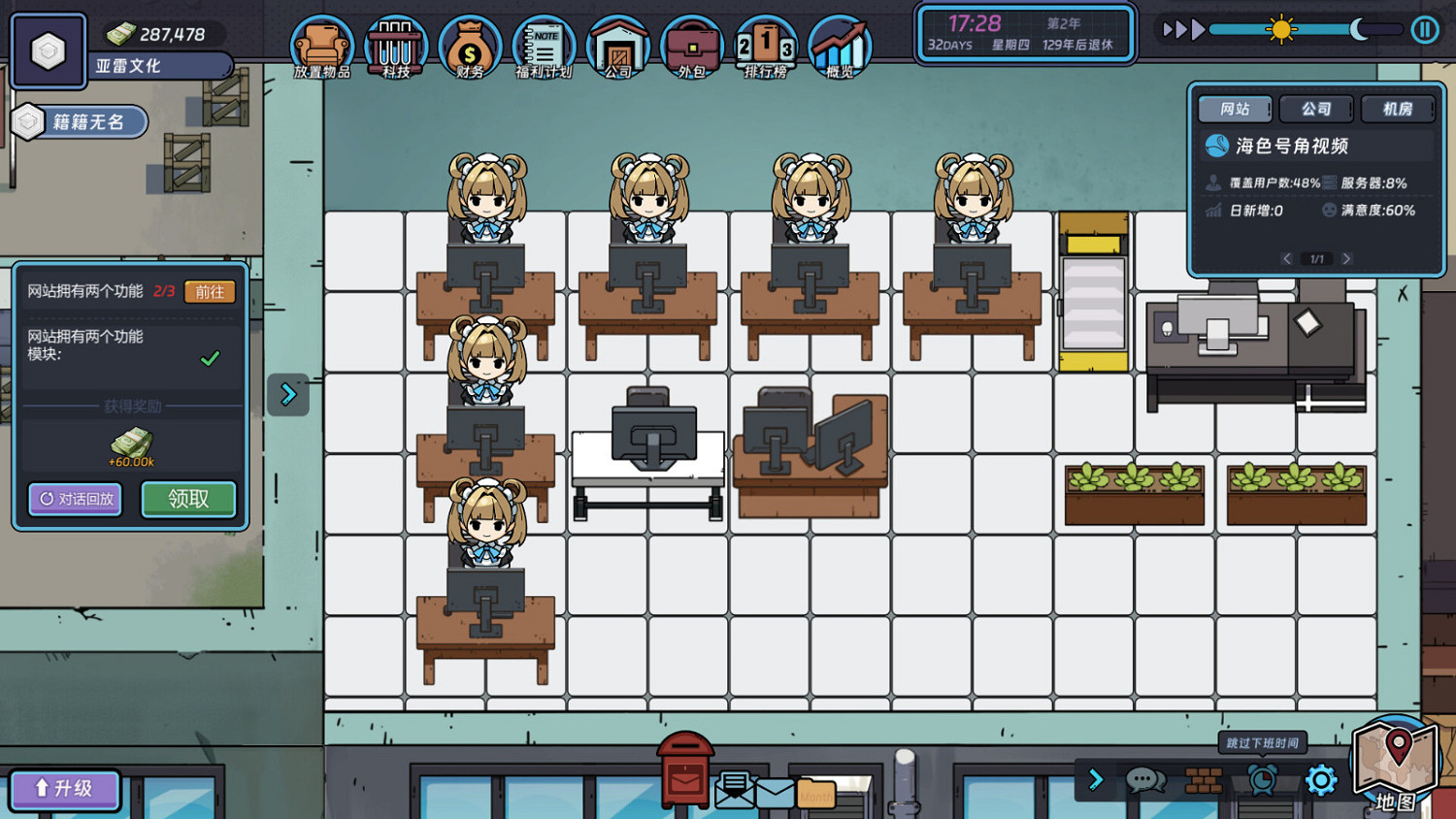 中國大陸研發模擬經營遊戲《網際網路大亨》Steam頁面上線 7月10日發售