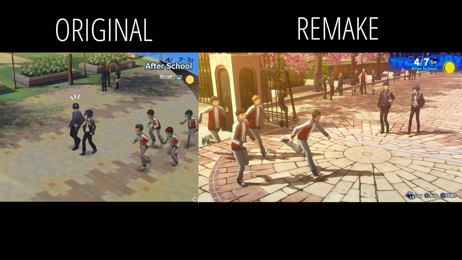 《女神異聞錄3》重製版 VS 原版遊戲 畫面對比影片！