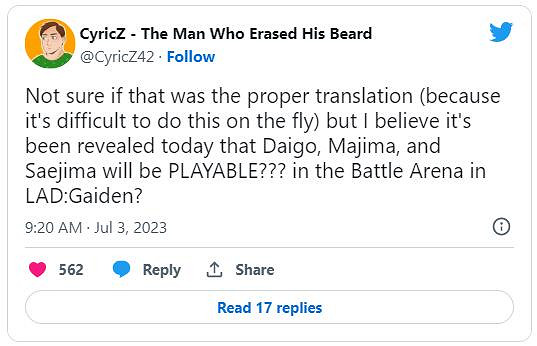 傳堂島大吾、真島吾朗和冴島大河加入《人中之龍7 外傳》