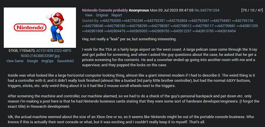 傳聞:任天堂Switch 2開發機大小接近Xbox One 搖桿有新按鍵 傳聞:任天堂Switch 2開發機大小接近Xbox One 搖桿有新按鍵