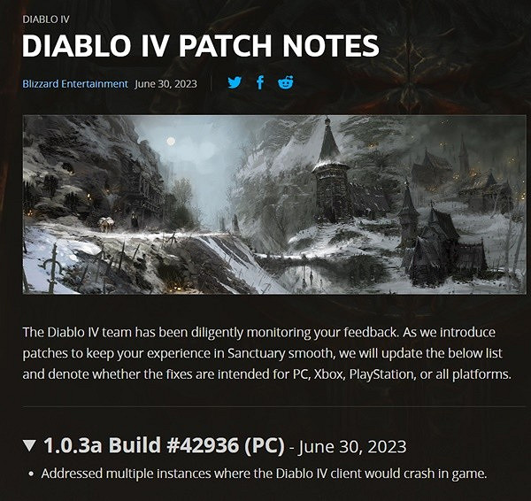 《暗黑破壞神4》7月1日客戶端修復更新檔介紹   修復了哪些東西？