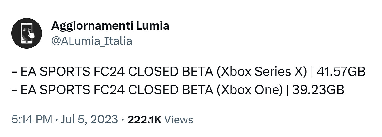 曝《EA Sports FC 24》有封閉測試!會登陸上世代主機 曝《EA Sports FC 24》有封閉測試!會登陸上世代主機