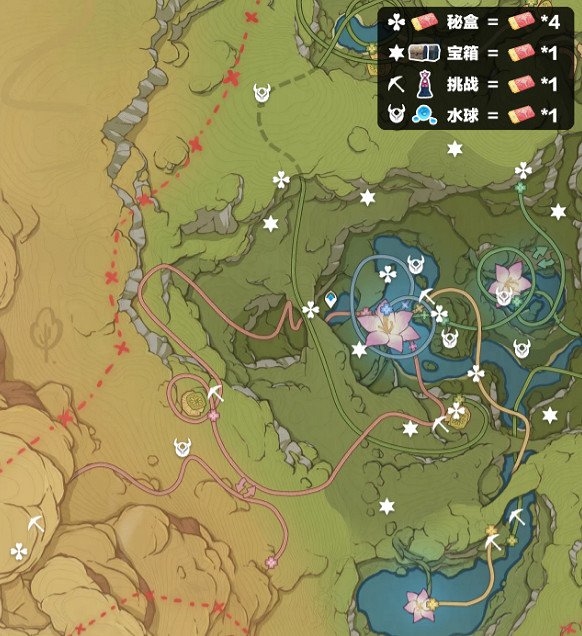 《原神》琉形蜃境歡興禮券怎麽收集？琉形蜃境歡興禮券收集位置大全