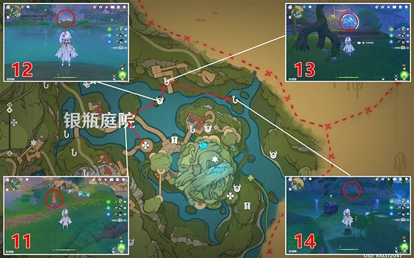 《原神》銀瓶庭院東側歡興禮券收集教學   歡興禮券怎麽收集？