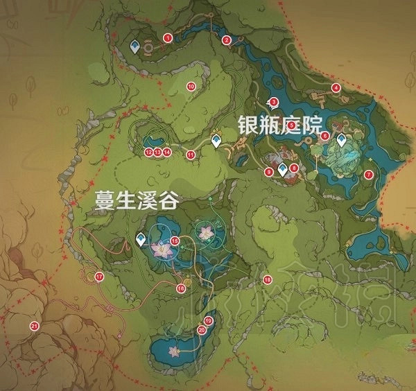 《原神》3.8琉形蜃境限時挑戰位置匯總 限時挑戰在哪？