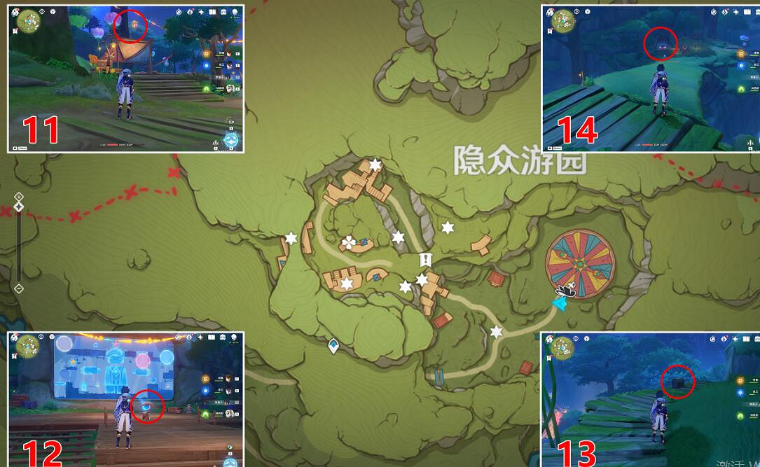 《原神》3.8隱眾遊園南北全禮券收集攻略 隱眾遊園禮券怎麽獲得？