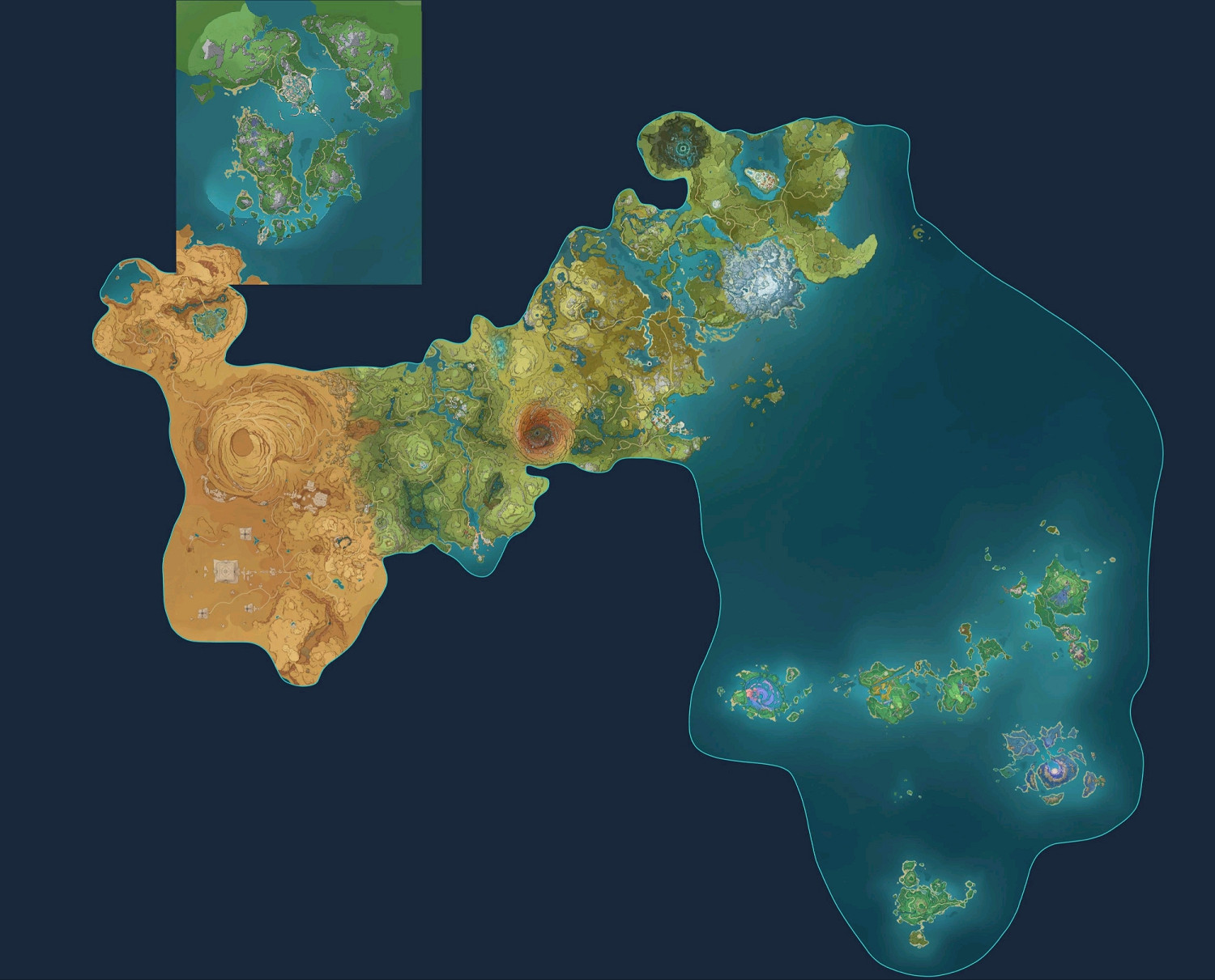 《原神》楓丹地圖有多大？楓丹地圖一覽