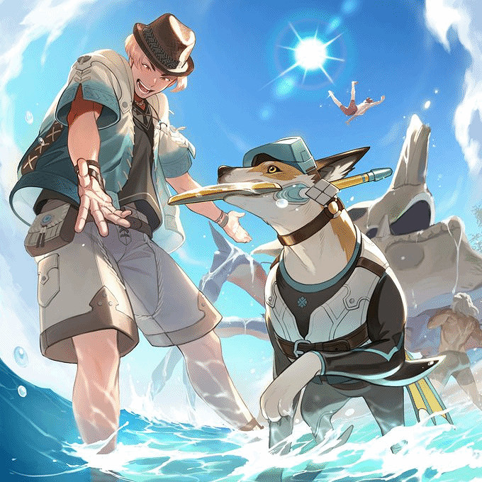 《魔物獵人》官方發布“清涼”圖片 提醒玩家防暑降溫