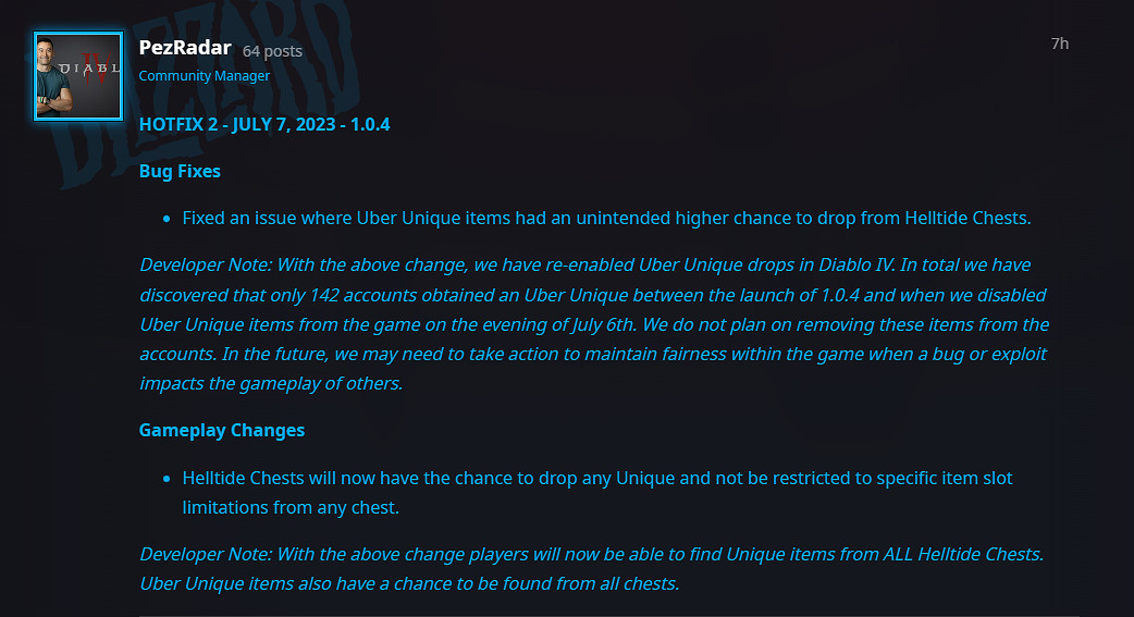 《暗黑4》修復狂潮寶箱出稀有暗金！之前開出的不回收