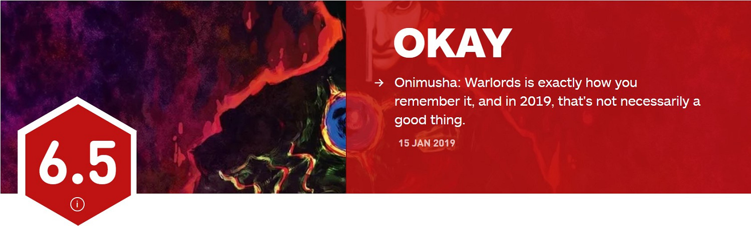 《鬼武者HD復刻版》IGN 6.5分 保持原樣不一定是好事兒